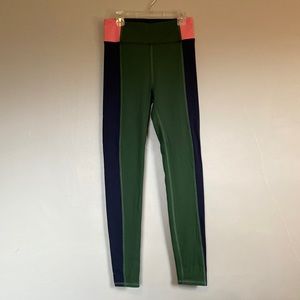 Boden Green and Pink Leggings